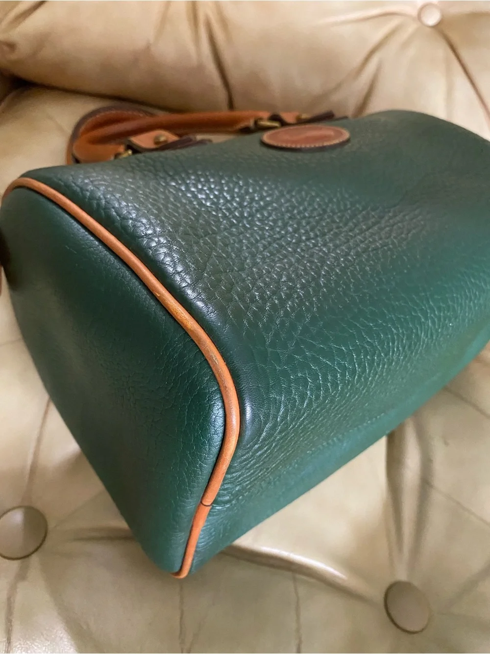 LKNW Dooney & Bourke Vintage R28 Satchel Top Handle All Weather Leather Ivy - Picture 10 of 16
